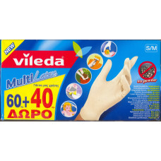 VILEDA Γάντια μια χρήσης 60+40τεμ. M/L 